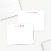 Pink Hues Flat Card Set